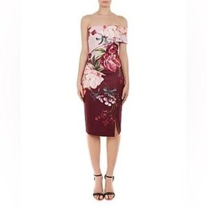 Ted Baker Irlina Serenity Off-the-Shoulder Floral Dress Ted Size 1